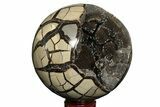 Septarian Geode Sphere - Madagascar #204059-1